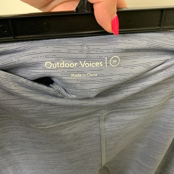 Outdoor Voices blue gray leggings space dye medium - Picture 4 of 6